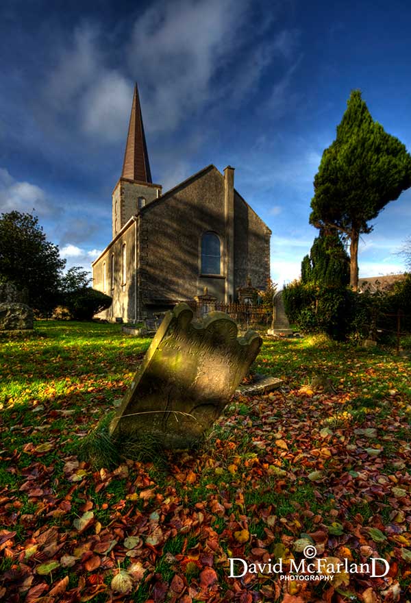 Rear view of Moira Parish church