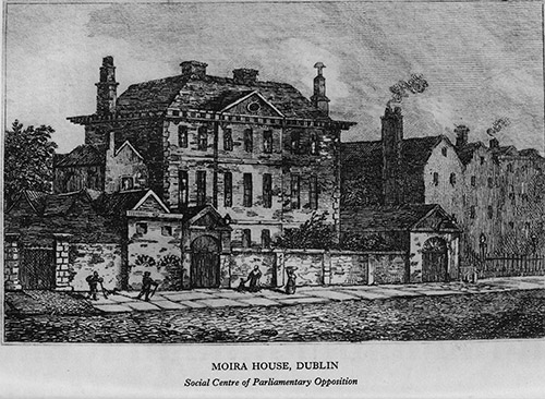 Moira House in Dublin built by Sir John Rawdon