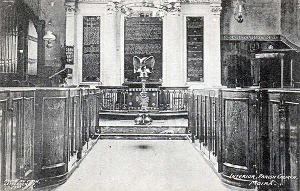 Interior of St John's Church Moira