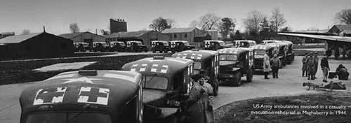 Ambulances live up at Maghaberry airfield 