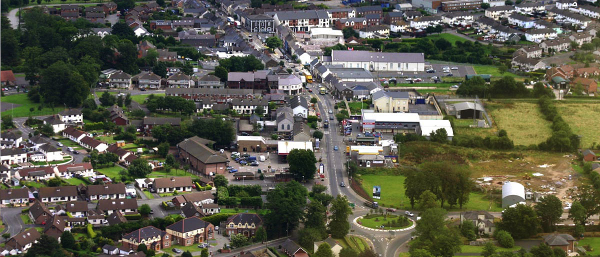 Aerial view of Moira