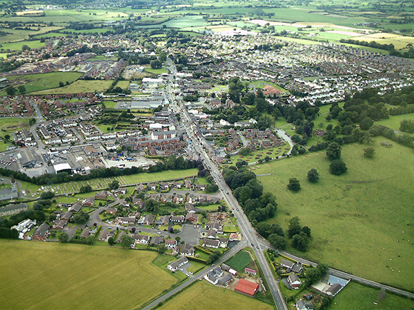 Moira Village from the Motorway