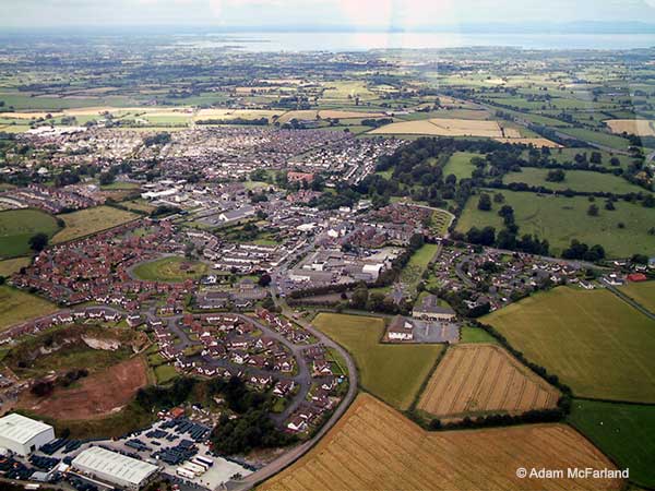 Aerial view of Moira from above Berwick View